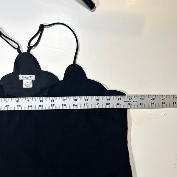 J Crew‎ Spaghetti Strap Tank Top Blouse Womens 6 Black - Picture 7 of 7
